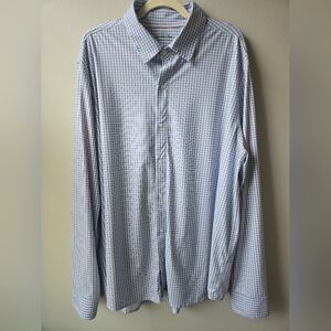 Hawker Rye Men's Blue Checkered Long Sleeve Button Up Shirt